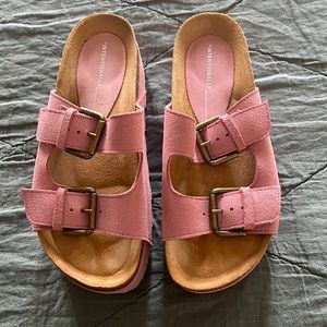 Pink Platform Birkenstocks